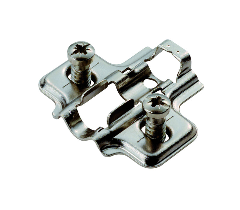 2Mm Mounting Plate With Euro Screw (96H22Aq) - Bright Zinc Plated ( 45 )