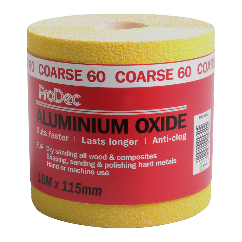 ProDec Yellow Aluminium Oxide 10m Roll 60 Grit Coarse Grade