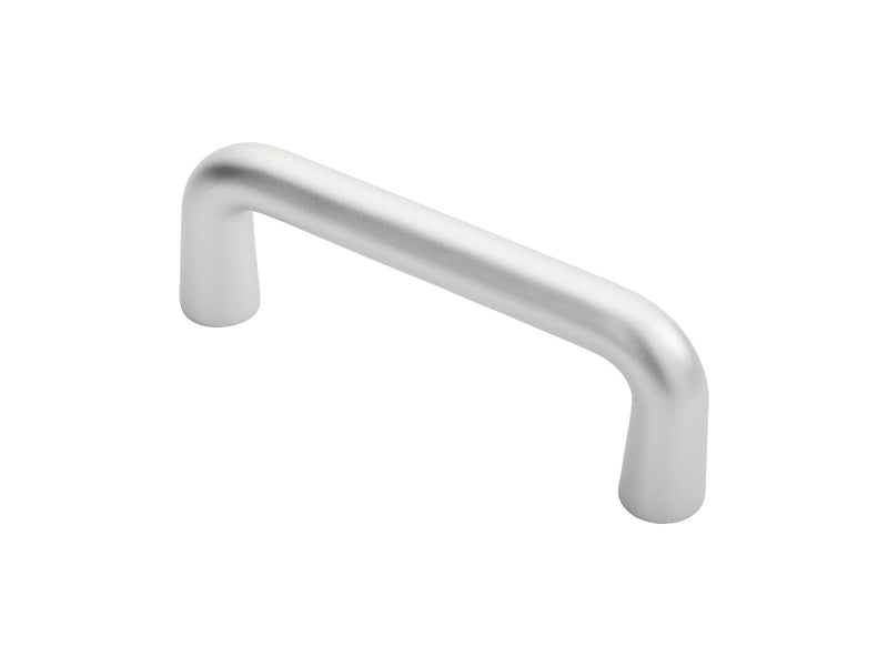 19Mm Dia D Pull Handle - 150Mm C/C (Cast) - Satin Anodised Aluminium