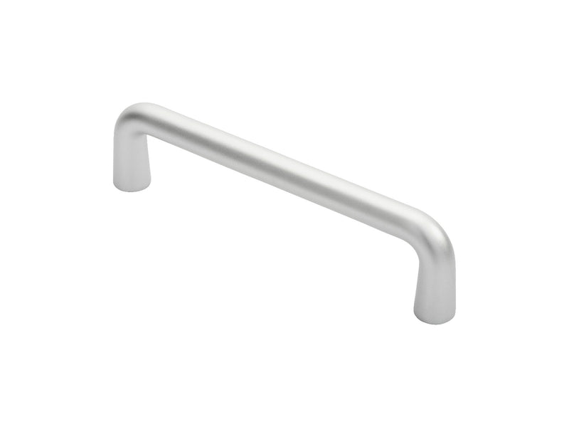 19Mm Dia D Pull Handle - 225Mm C/C (Cast) - Satin Anodised Aluminium