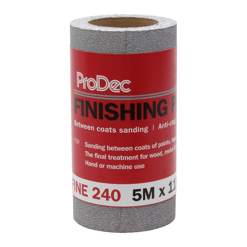 ProDec Finishing Paper 5m Roll 240 Grit Fine Grade