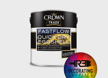 Crown Trade Fastflow Quick Dry Eggshell  Tinted