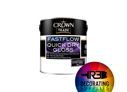 Crown Trade Fastflow  Quick Dry Gloss 2.5L Tinted