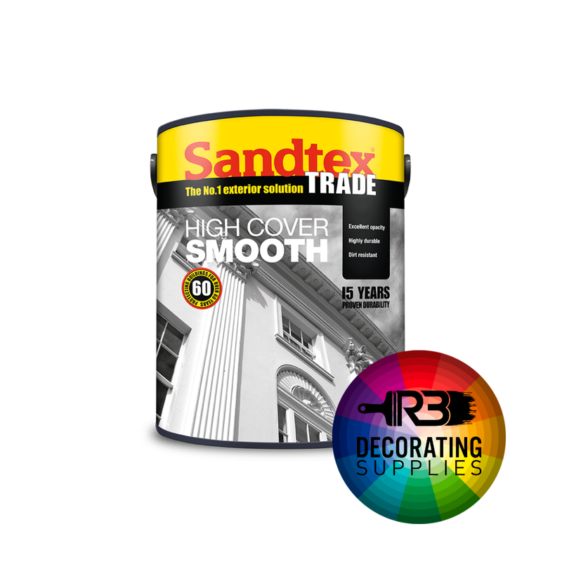 Sandtex High Cover Smooth 5L Tinted "Crystal Base"