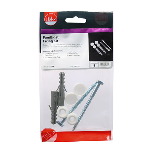 TIMCO Pan/Bidet Fixing - Pan Kit