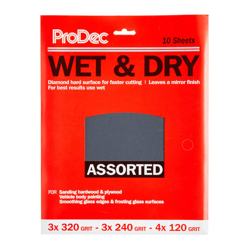 ProDec 10pk Assorted Grits Wet and Dry