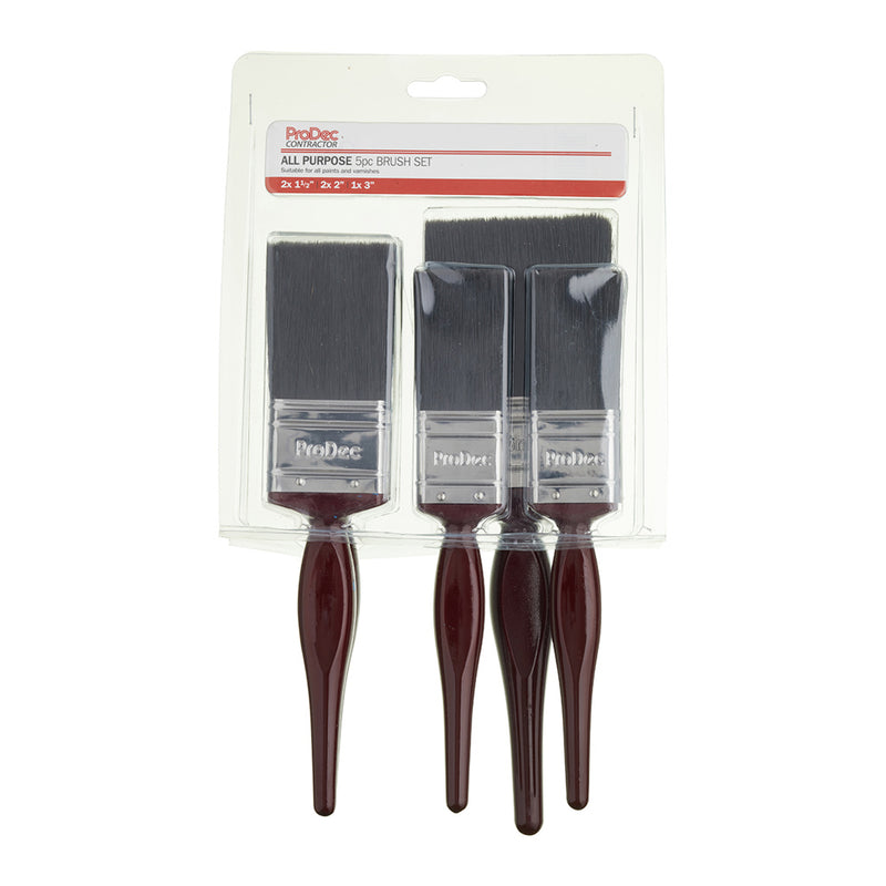 ProDec 5pc All Purpose Paint Brush Set