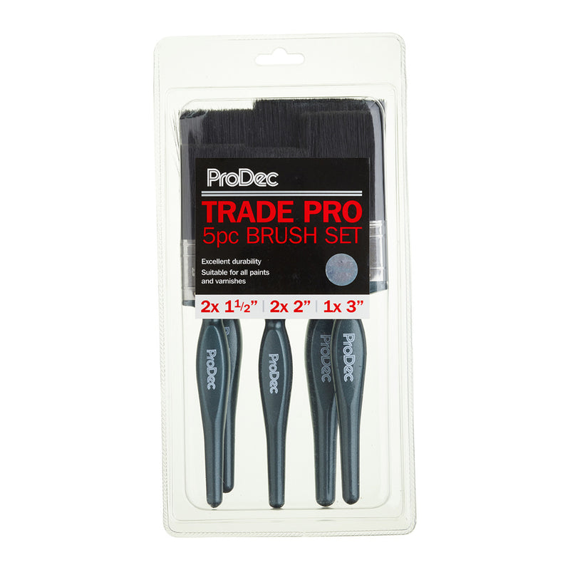 ProDec 5pc Trade Pro Paint Brush Set
