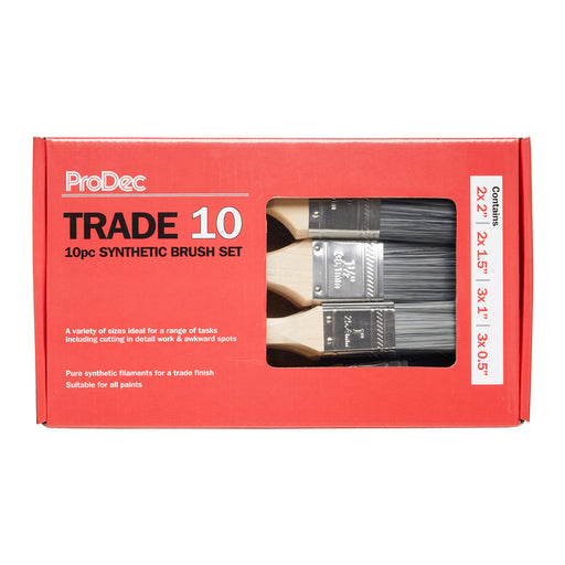 ProDec 10pc Trade 10 Paint Brush Set