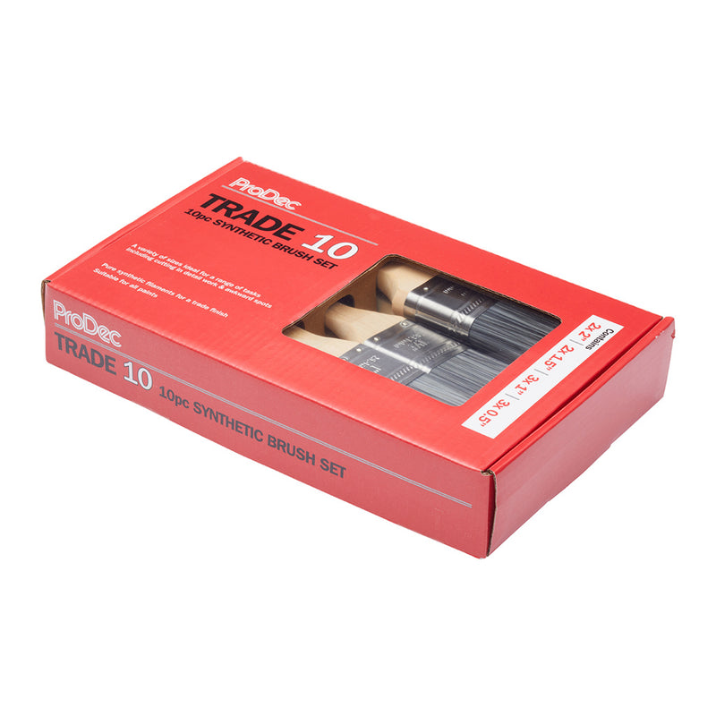 ProDec 10pc Trade 10 Paint Brush Set