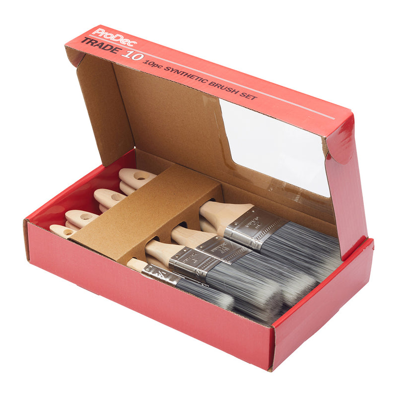 ProDec 10pc Trade 10 Paint Brush Set