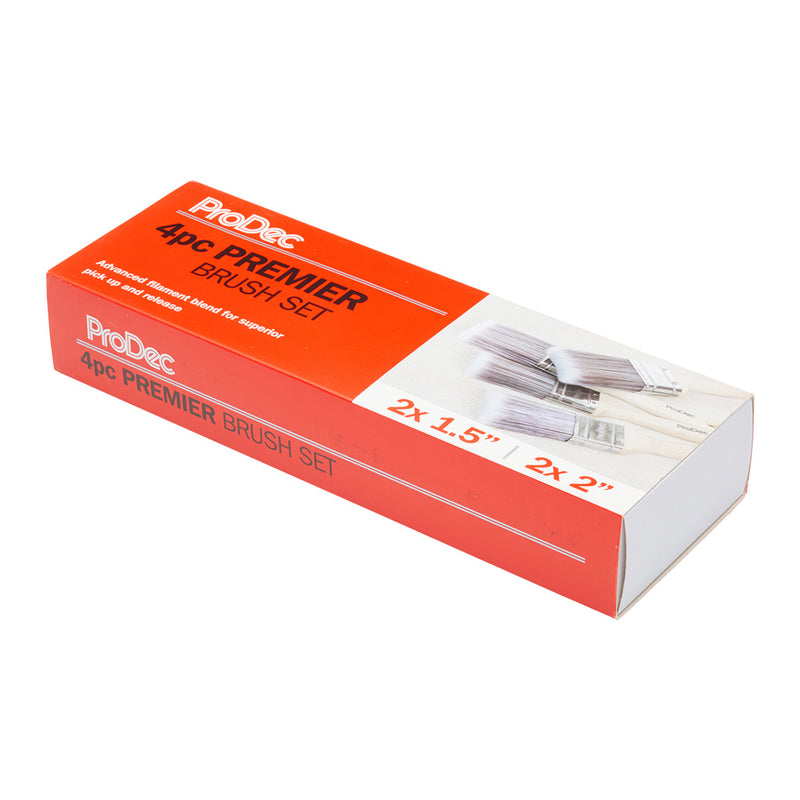 ProDec 4pc Premier Paint Brush Set