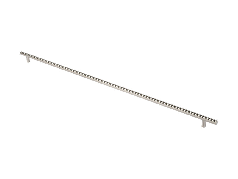 30Mm Dia. T Bar Pull Handle - 1630Mm C/C - Bolt Through Fixing - Satin Stainless Steel
