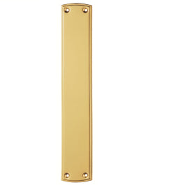Finger Plate (Ornate) - Polished Brass 382MM X 64MM