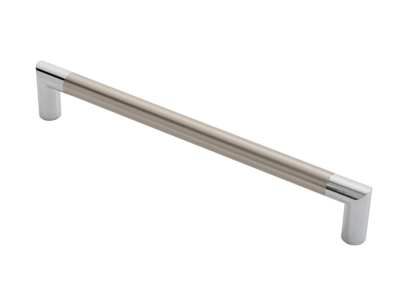 Trend Pull Handle - 300Mm C/C - Bolt Through Fixing - Polished Chrome/Satin Nickel 305mm