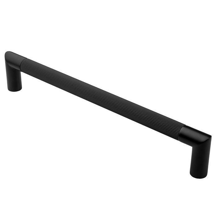 Trend Lines Pull Handle - 300Mm C/C - Bolt Through Fixing - Matt Black