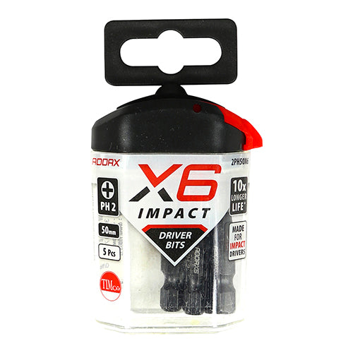TIMCO X6 Impact Phillips Driver Bit - No.1 x 25