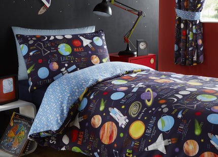 Kids Planets Single Duvet Cover Set