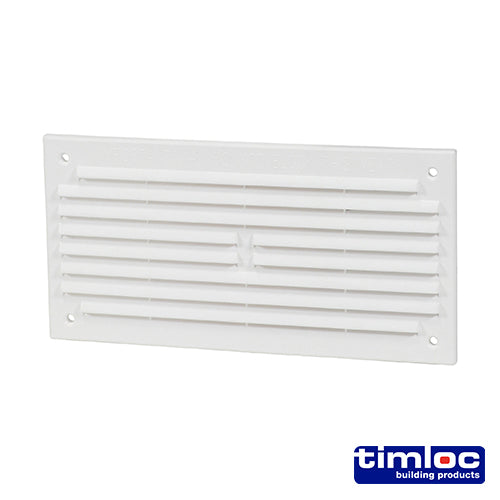 Timloc Louvre Grille Vent White