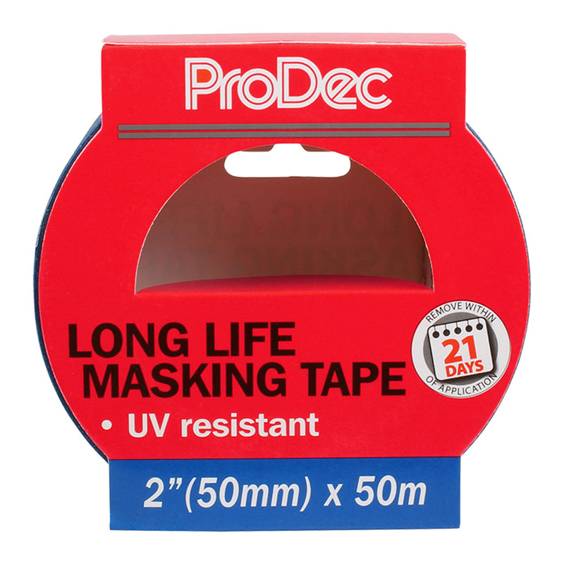 ProDec 2" x 50m Long Life Masking Tape