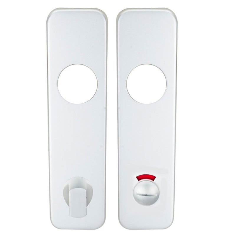 57Mm C/C Bathroom Plate (Pair) - Satin Anodised Aluminium