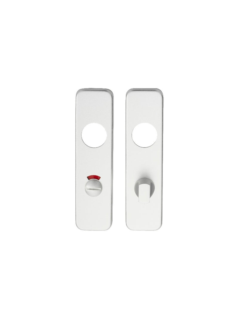 57Mm C/C Bathroom Plate (Pair) - Satin Anodised Aluminium