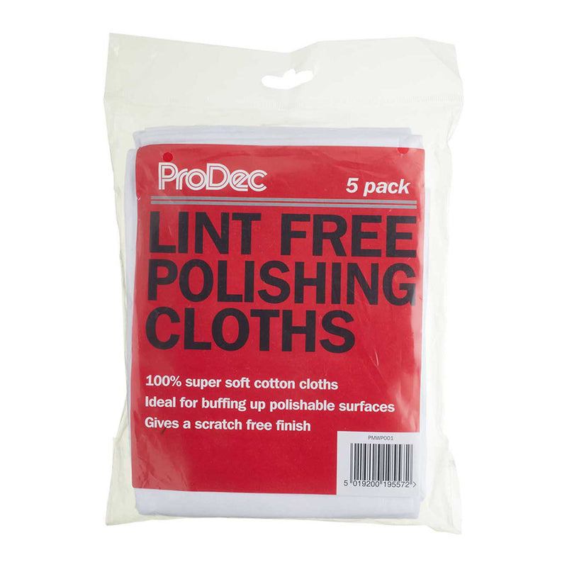 ProDec 5pk Lint Free Polishing Cloths