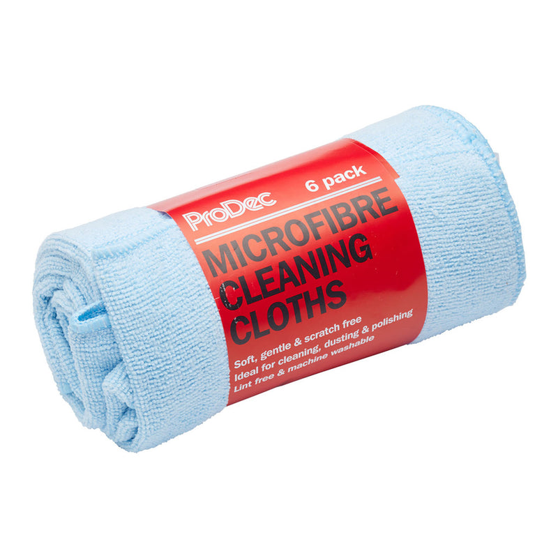 ProDec 6pk Microfibre Cleaning Cloths