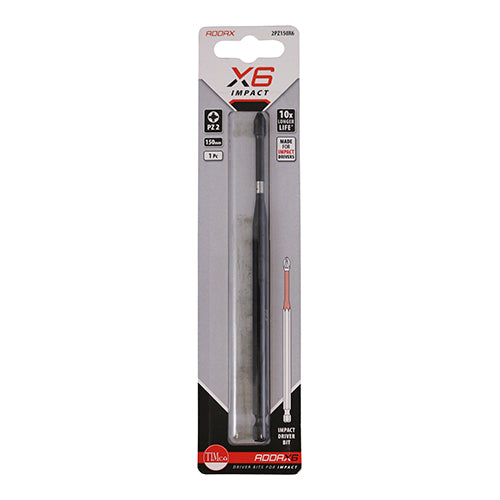 TIMCO X6 Impact Pozi Driver Bit — Blister Pack