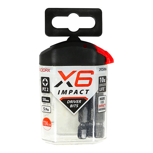 TIMCO X6 Impact Pozi Driver Bit - No.1 x 25