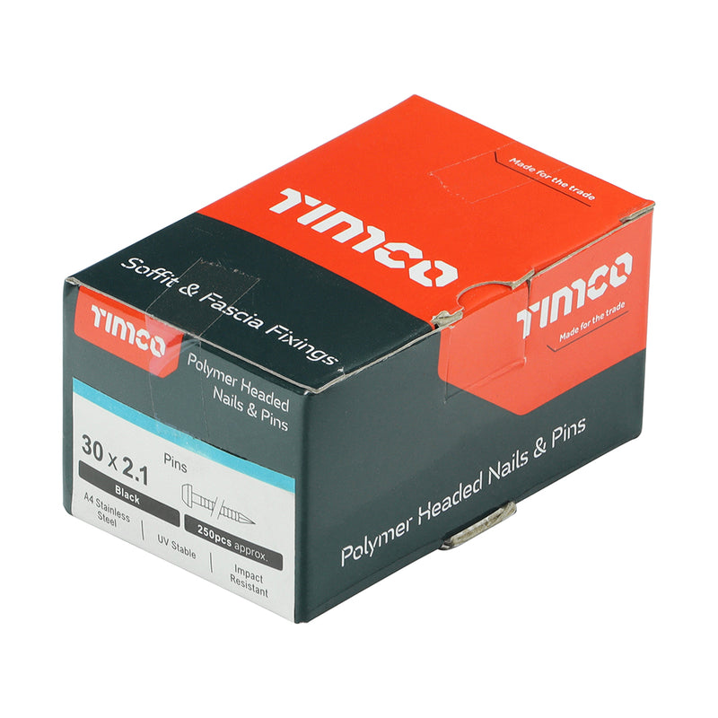 TIMCO Polymer Headed Pins A4 Stainless Steel Beige - 25mm