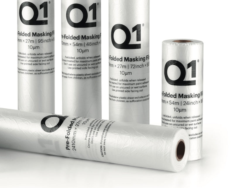 Q1 Pre-Folded Masking 95inch x 90ft (2410mm x 27m)