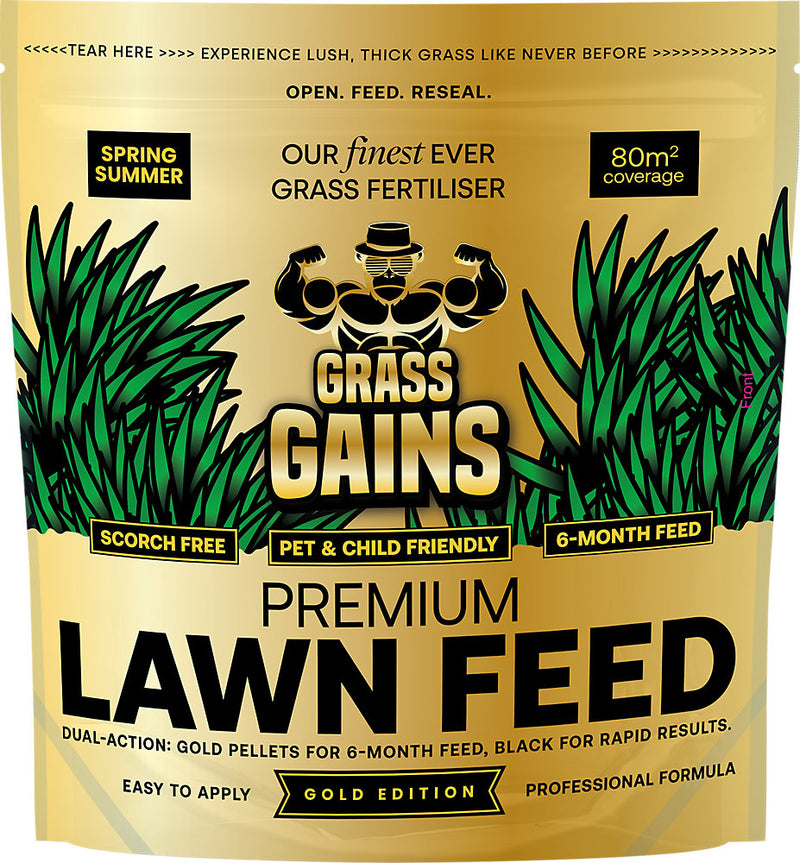 Premium Lawn Feed- Lawn Feed with controlled release technology giving you a lush green lawn for up 6 months. Treats 80m2