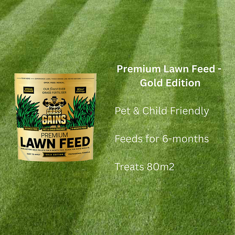 Premium Lawn Feed- Lawn Feed with controlled release technology giving you a lush green lawn for up 6 months. Treats 80m2