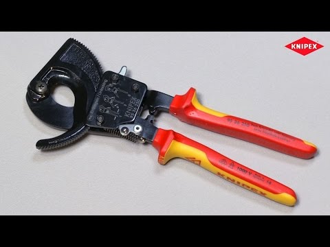 Draper Knipex 95 36 250 VDE Heavy Duty Cable Cutter, 250mm 57677 Draper - Town Tools