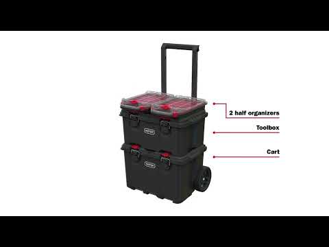 Keter Stack N Roll Half Footprint Organiser Keter - RockBottom Northampton