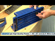 Draper Mitre Box with Clamping Facility, 367 x 116 x 70mm 09789 Draper - Town Tools