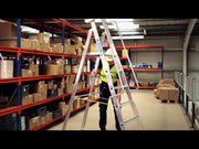 Zarges Mobile Mastersteps, Platform Height 1.06m 4 Rungs Zarges - RockBottom Northampton