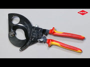 Draper Knipex 95 36 280 VDE Heavy Duty Cable Cutter, 280mm 55015 Draper - Town Tools