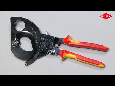 Draper Knipex 95 36 280 VDE Heavy Duty Cable Cutter, 280mm 55015 Draper - Town Tools