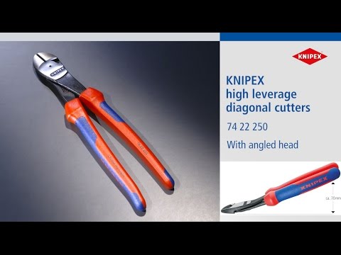 Draper Knipex 74 22 250 High Leverage Diagonal Side Cutter with 12&deg; Head, 25 Draper - Town Tools