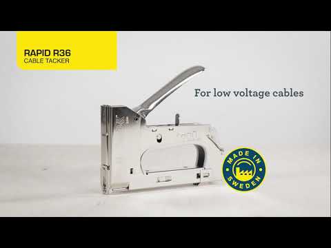 Rapid R36 Heavy-Duty Cable Tacker (No.36 Cable Staples) Rapid - RockBottom Nothampton