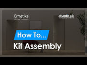 SPECIAL ORDER Ermetika xREVERx Flush Hidden Door System with 813x2394mm White Primed Door - Satin Ch