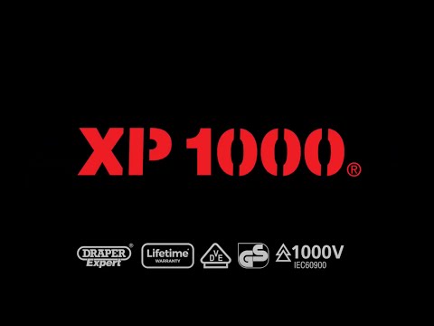 Draper XP1000 VDE Slimline Plain Slot Screwdriver, 3.5 x 100mm 02159 Draper - Town Tools