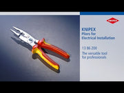 Draper Knipex 13 86 200 SB VDE Electricians Universal Installation Pliers, 200mm Draper - Town Tools