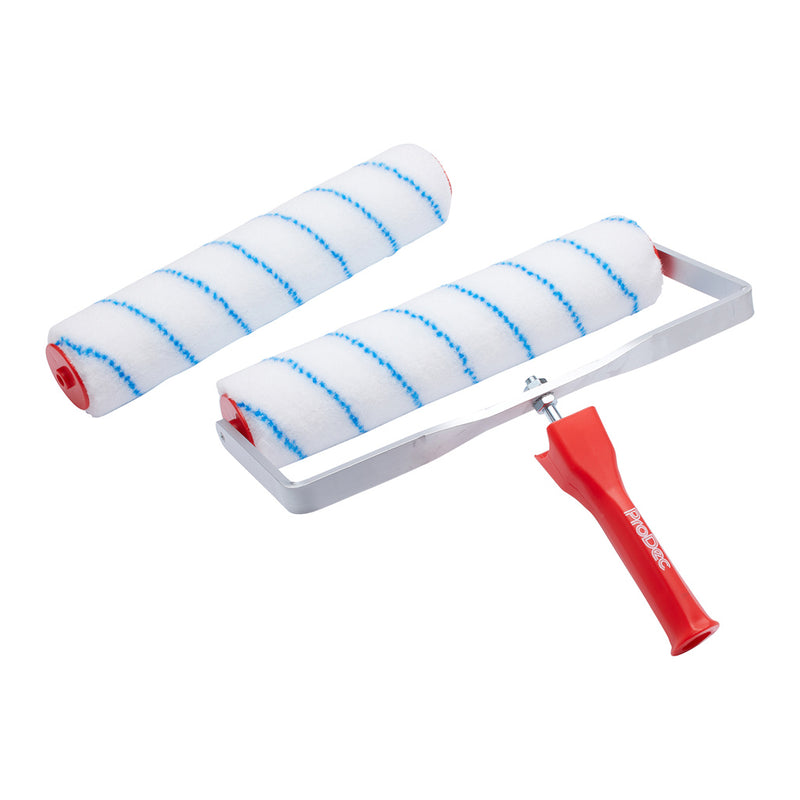 ProDec 12" x 1.75" 4pc Twin Head Short Pile Floor Painting Set