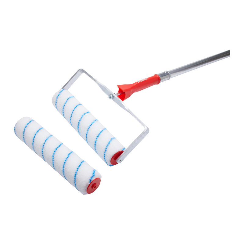 ProDec 12" x 1.75" 4pc Twin Head Short Pile Floor Painting Set
