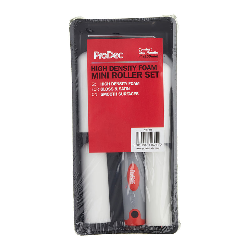 ProDec 7pc Foam 4" Mini Roller Set