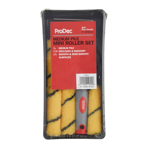 ProDec 7pc Emulsion 4" Mini Roller Set