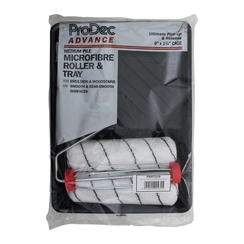 ProDec Advance 9" x 1.75" 4pc Twin Medium Pile Microfibre Roller Set